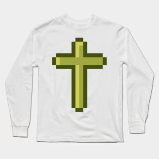 Cross of Jesus Christ 8-bit Long Sleeve T-Shirt